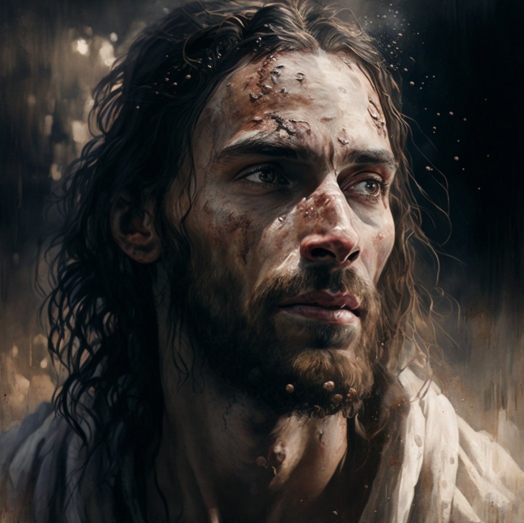 Original drawing of Jesus Christ by Forrest Jones
